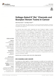 Voltage-Gated K+/Na+ Channels and Scorpion Venom Toxins in Cancer